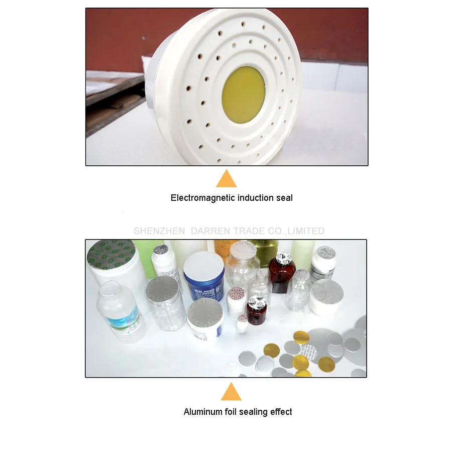 휴대용 전자기 유도 실러 알루미늄 호일 플라스틱 캡핑 기계 포장기 병용 연속 실러