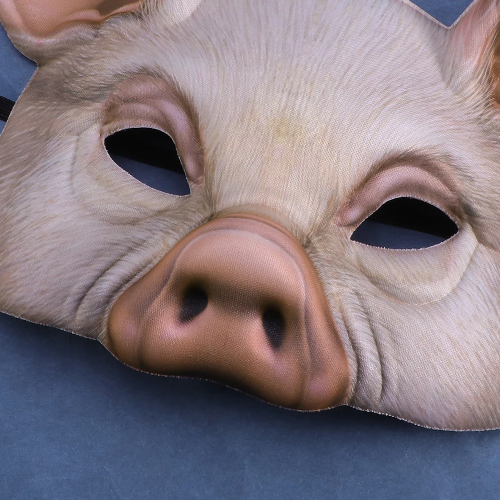 

2 Pcs Piggy Mask Cartoon Party Halloween Masquerade Costume Animal Kid Carnival Masks Prom