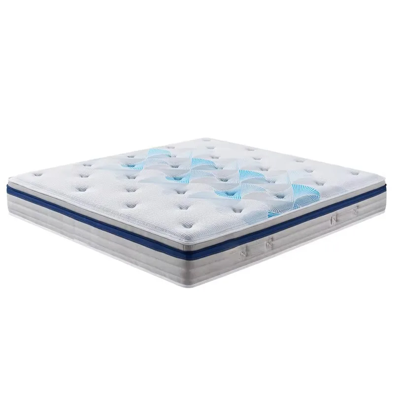 Gel Memory Foam Mattress High Density PU Foam Mattress Hypo-allergenic Natural Latex Mattress in A Box