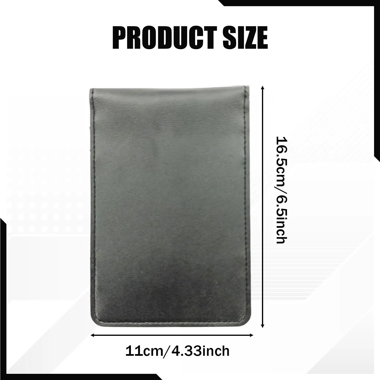 PU Leather Golf Scoring Book Reusable Score Counter Yardage Notebook Durable Waterproof for Golf Course Use