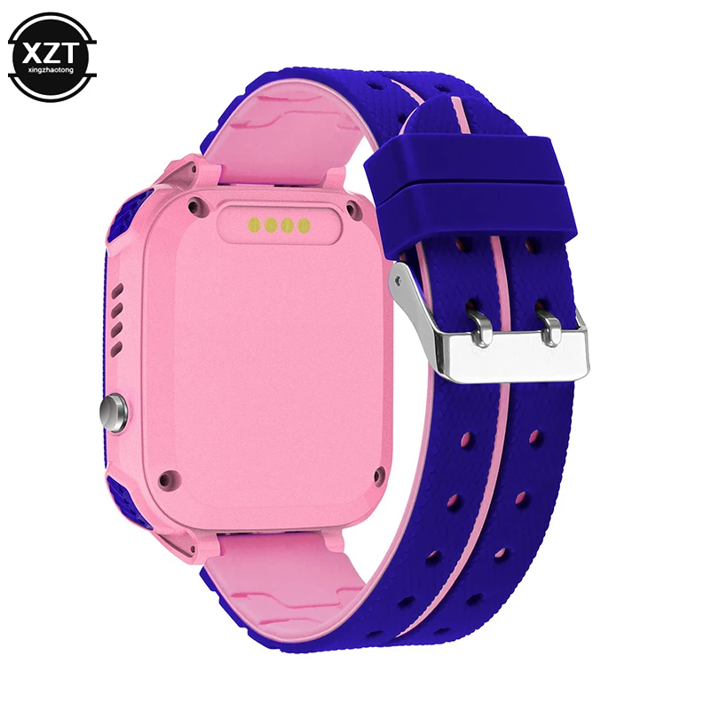 Nowa Q12 wodoodporna smartwatch dla dzieci karta Sim LBS monitor lokalizacji czatu głosowego latarka dla dzieci inteligentny telefon zegarek reloj