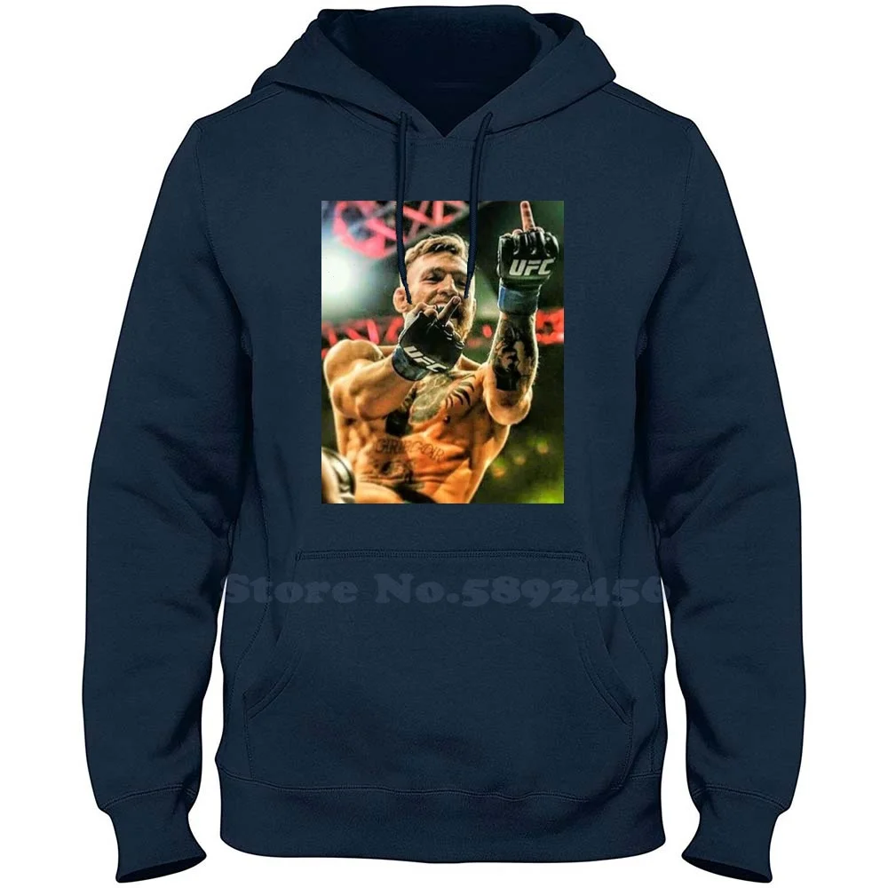 Conor Mcgregor Middle Finger Design 100% Pure Cotton Hoodie Conor Mcgregor Ireland Eire Fighter Boxing Celebrity Famous Dublin