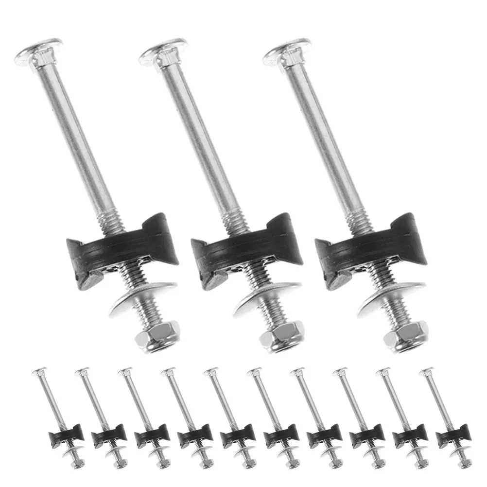 14Pcs Trampoline Frame Screws Galvanized Steel Rust Proof Bolts Nuts Set Enhanced Stability Jump Tool for Family Outdoor Indoor