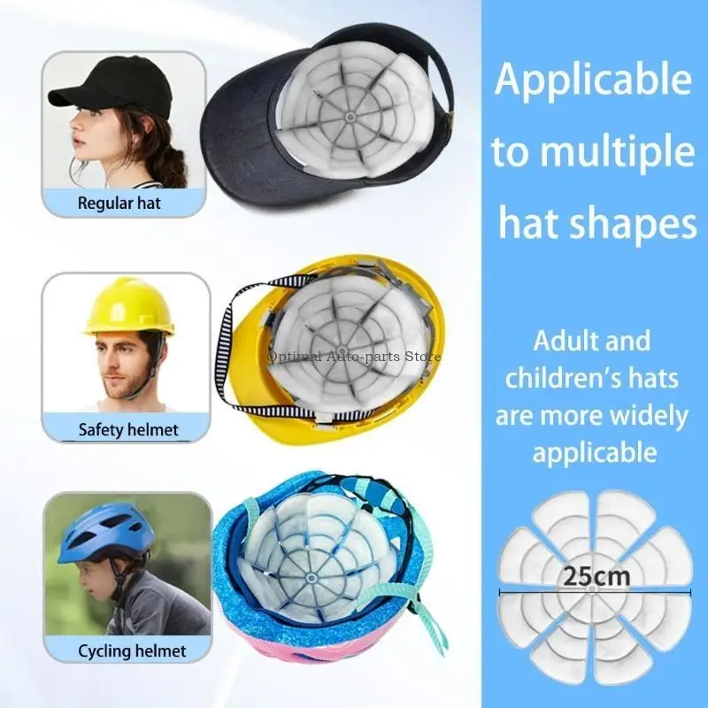  Heat Relief Caps Pad Sweatproof Designs Pad for Construction Workers & Campers