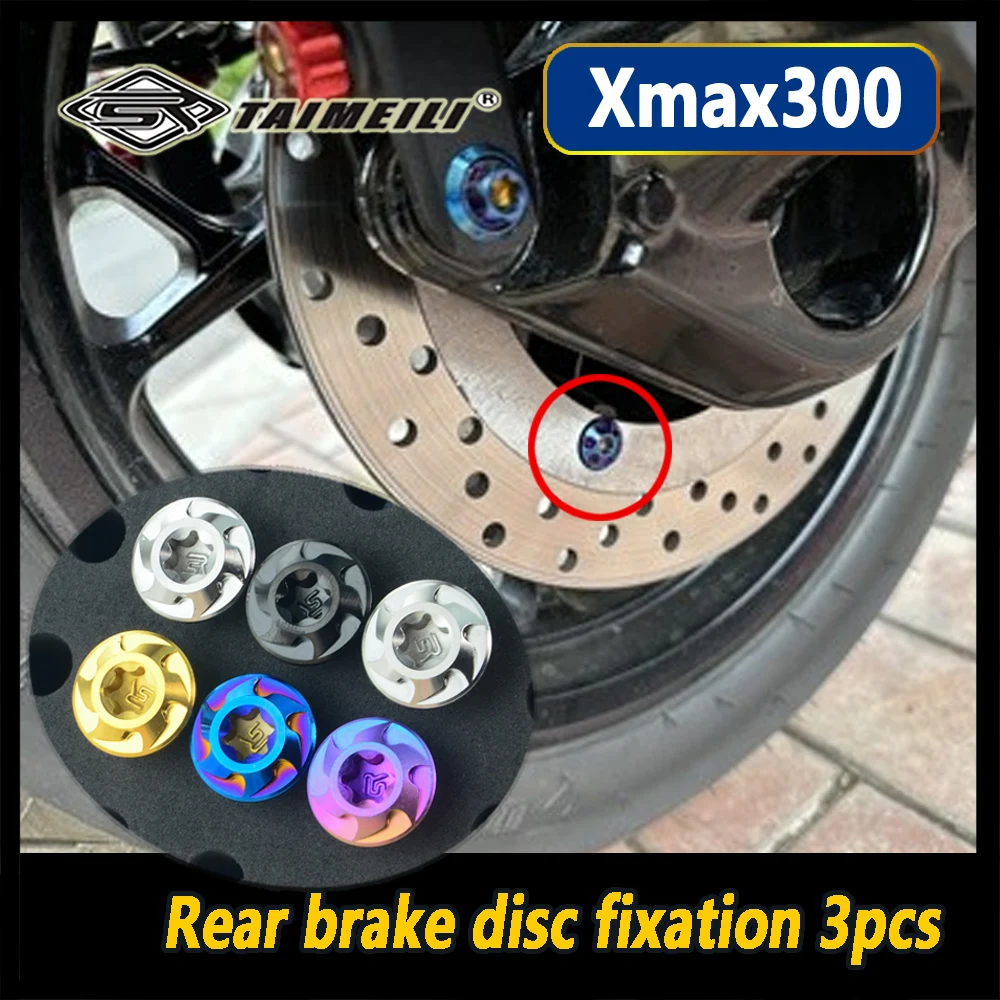 TAIMEILI titanium motorcycle alloy bolts are suitable for 2025 Yamaha XMAX300 lightweight modification corrosion  N0.3