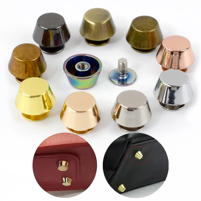

10-50Pcs 11mm Metal Bucket Nail Buckles for Handbag Bottom Bag Rivet Buckle Protecting Feet Studs Screw Clasp DIY Accessories