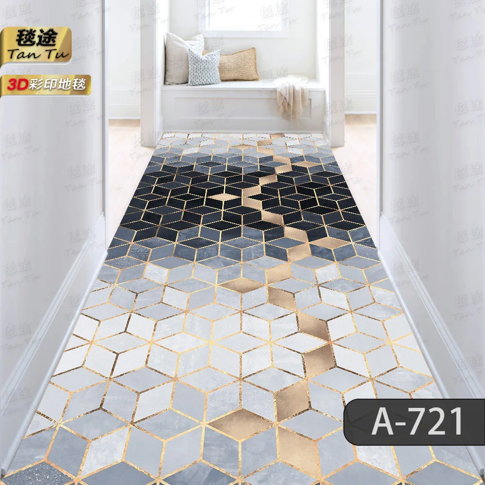 All Size Hallway Carpet Wedding Corridor Rug Stairs Carpet Home Floor Runners Rugs Hotel Entrance Aisle Floor Long Rug Bedroom