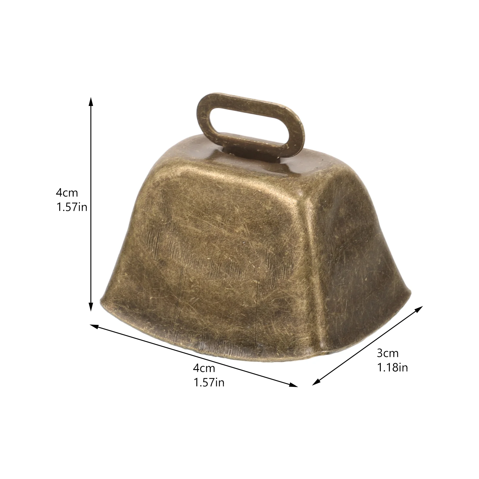 6 Pcs Vintage Cowbell Bells Noise Makers Metal Sheep The Copper Rustic Ringing for Sporting Events Cowbells