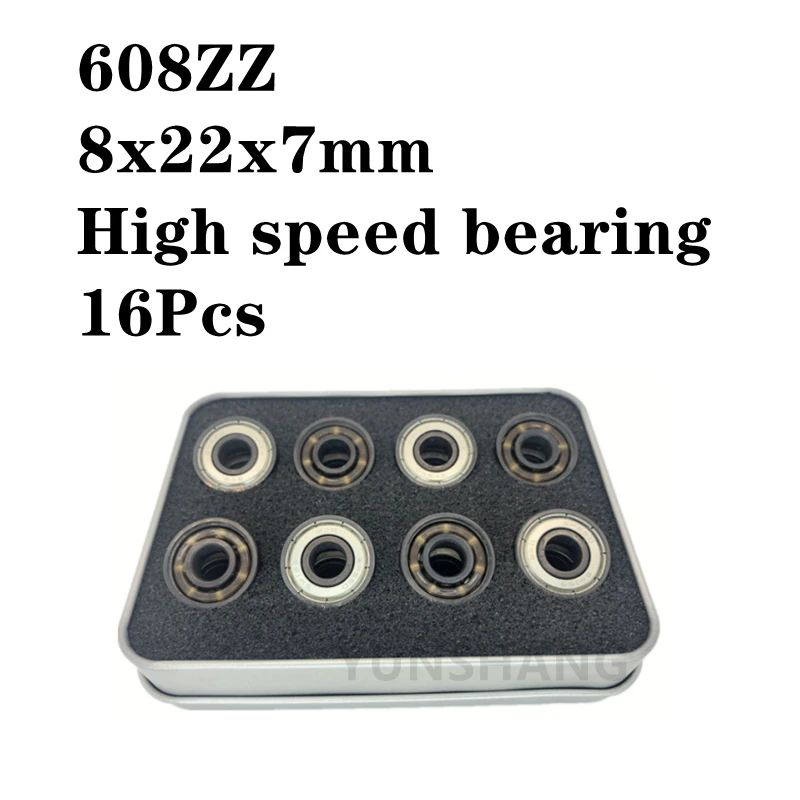 Cuscinetto 608ZZ 8x22x7mm cuscinetto silenzioso impermeabile cuscinetto resistente all'usura ad alta velocità ABEC-9 ILQ-9 cuscinetto a sfere