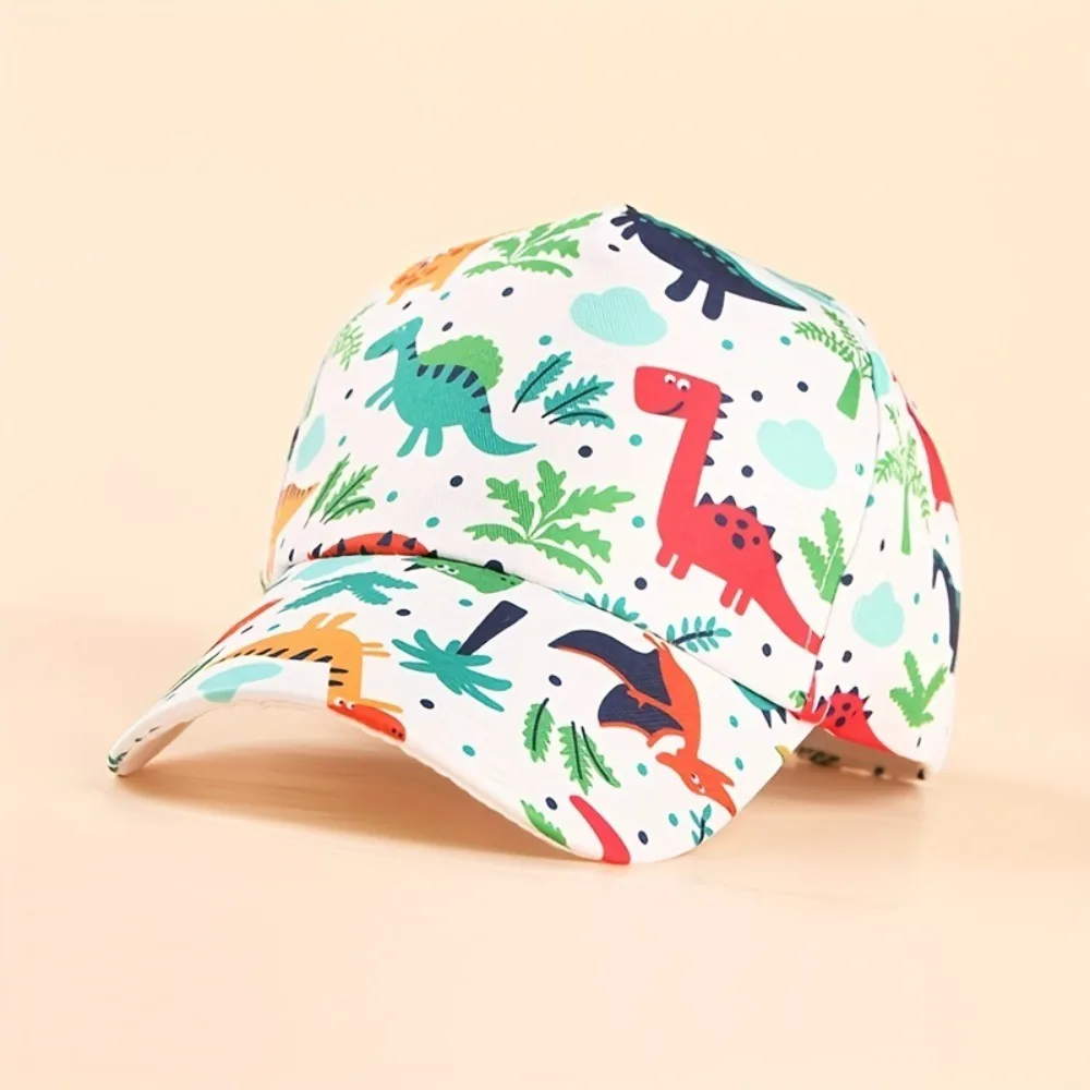 Dacron Dinosaur Children's Baseball Hat Breathable Sunscreen Sunscreen Duck Tongue Cap Printing