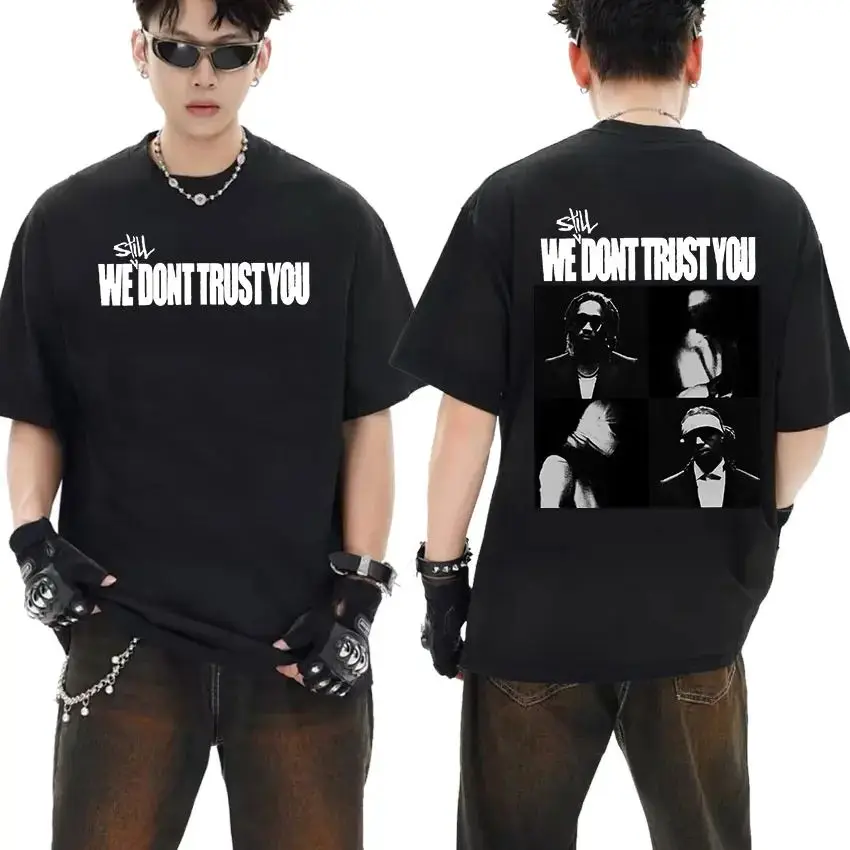 Rapper Future Metro Boomin We Don't Trust You Graphic T Shirts Men's Vintage Fashion Oversized Cotton T-shirt Hip Hop Streetwear