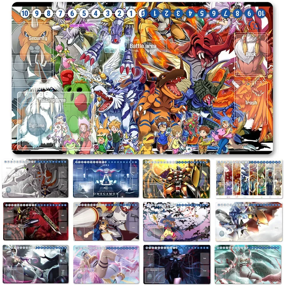 

Board Game Digimon Playmat Size 60X35 cm Play Mats Compatible for DTCG -1961464
