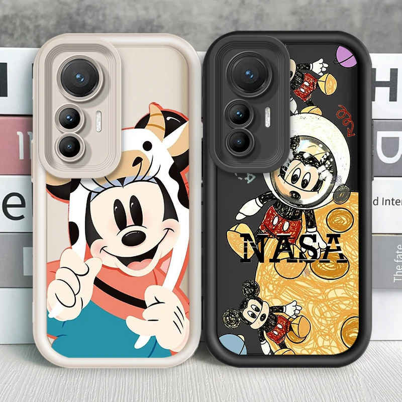 

Disney Mickey Mouse Cute Eye Ladder For Xiaomi MI 14 12T 11 Lite Poco M3 X5 X4 F5 F4 F3 F2 GT Pro 5G Funda Phone Case