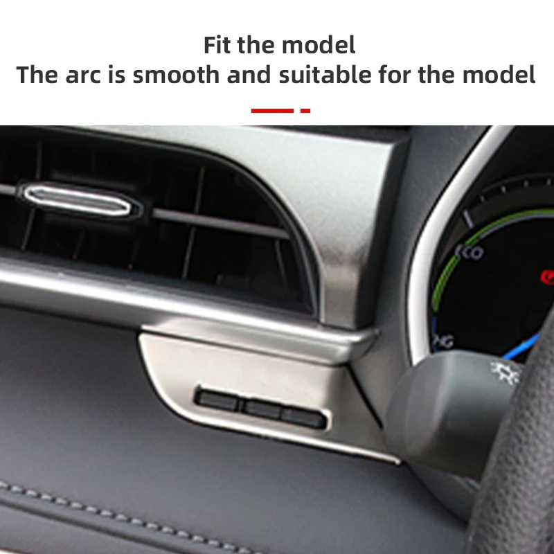 For Toyota Highlander XU70 Kluger 2020 2021 2022 2023 2024 Stainless Steel Car Dasbhoard Mileage Button Trip Cover Accessories