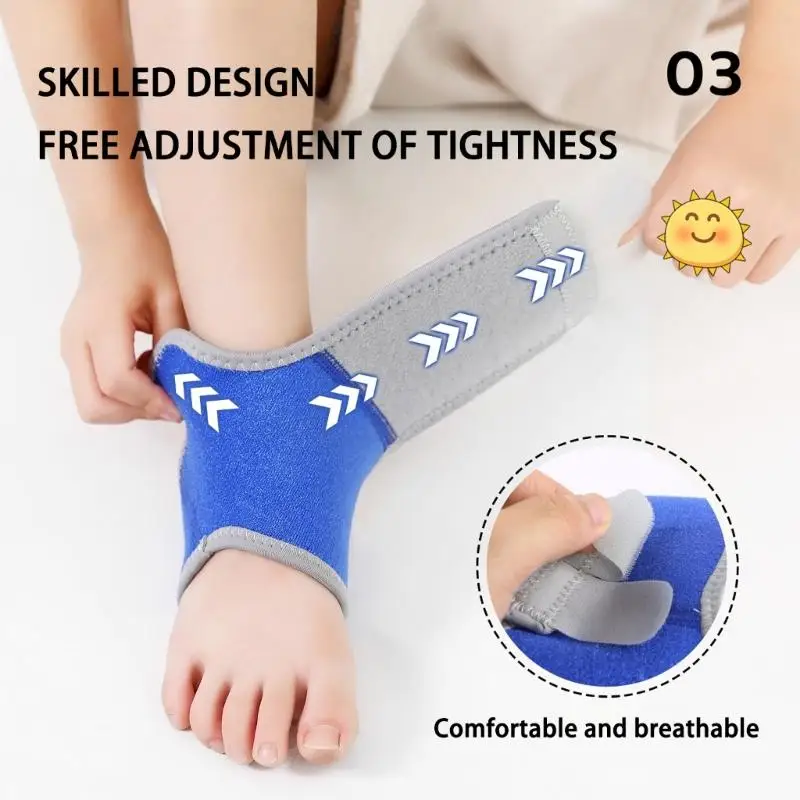 652F Thin Comfortable Kids Sports Ankle Guard Reinforced Stabilization 3 Color Option Four Season Use Ankle Support Belt