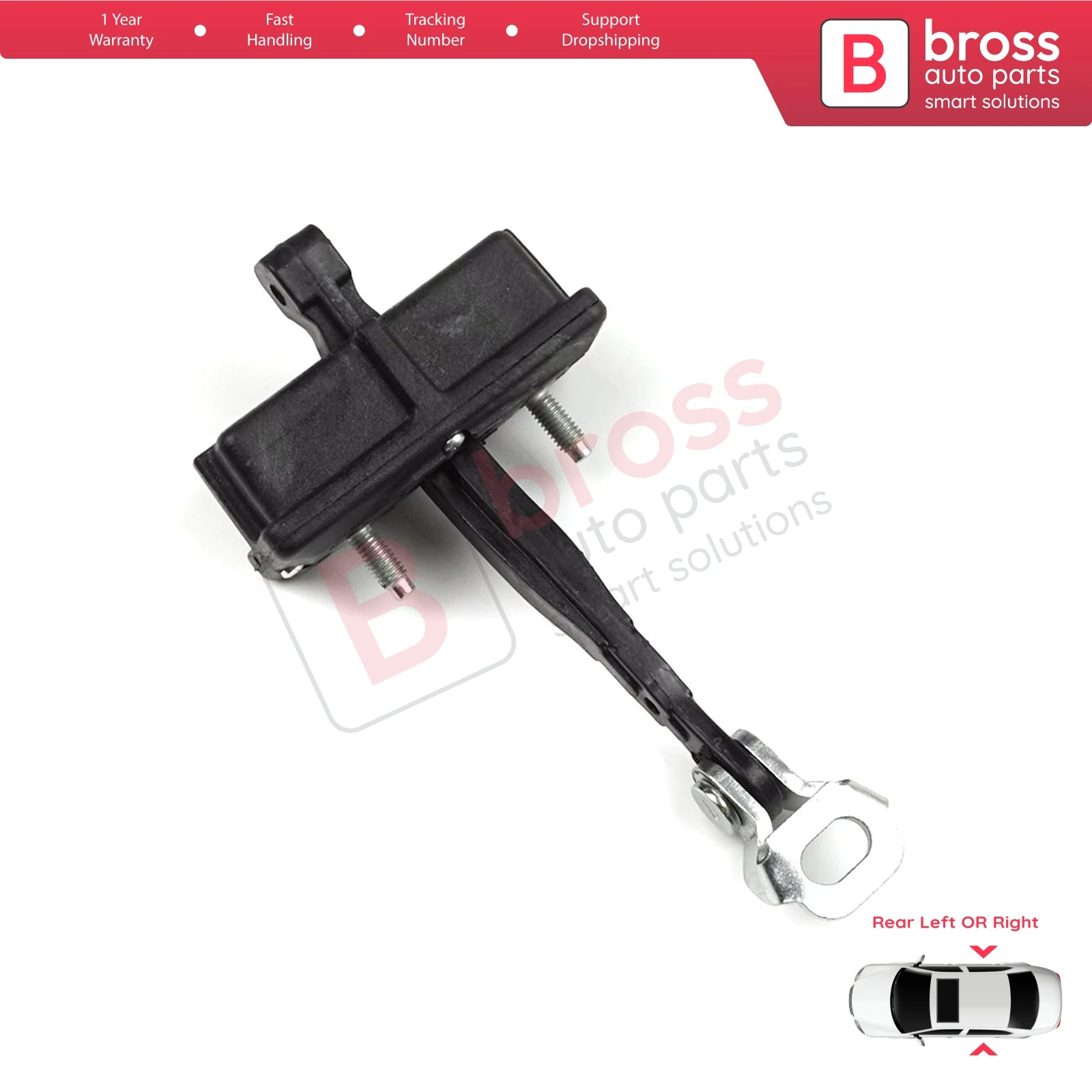 

BDP1300 Rear Door Hinge Stop Check Strap Limiter for Fiat Panda MK4 312 319 519 2011-2023 Van Hatchback 52022104