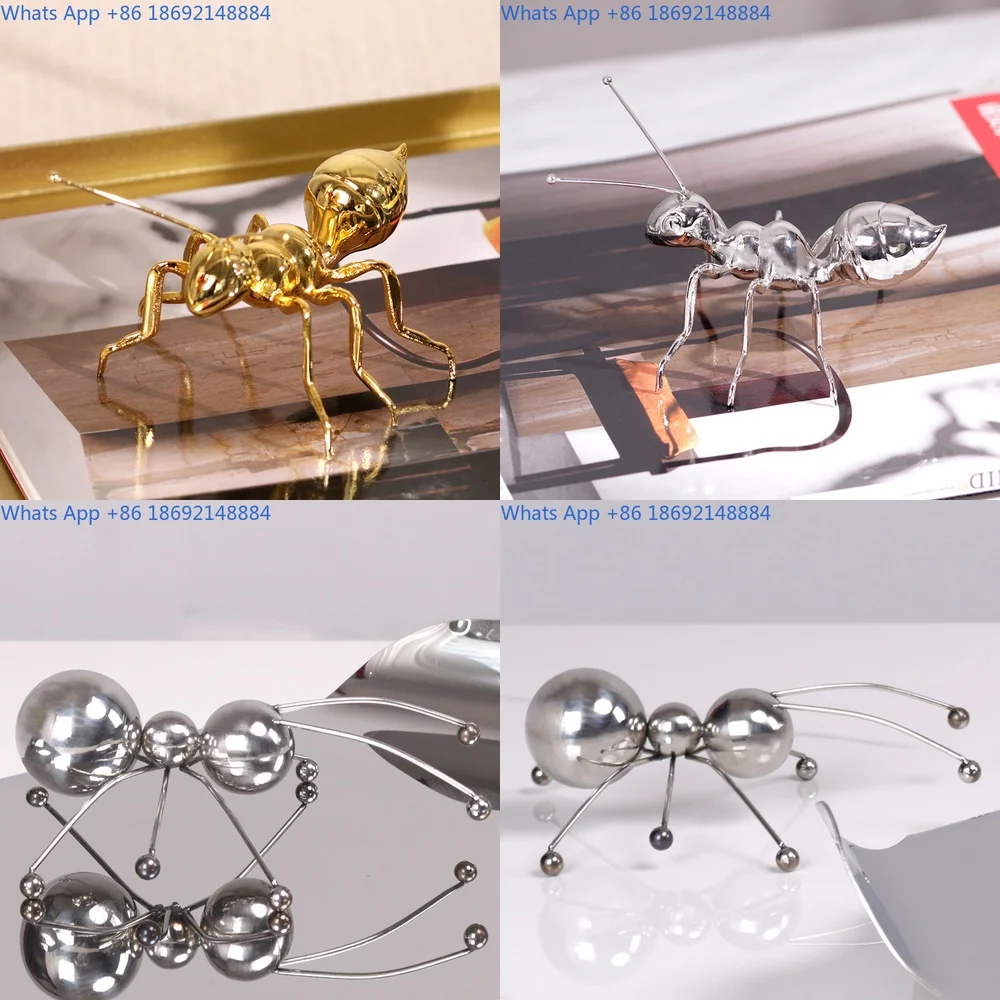 

Soft Decoration Metal Ant Desktop Art Crafts Personalized Office Creative Insect Ornaments