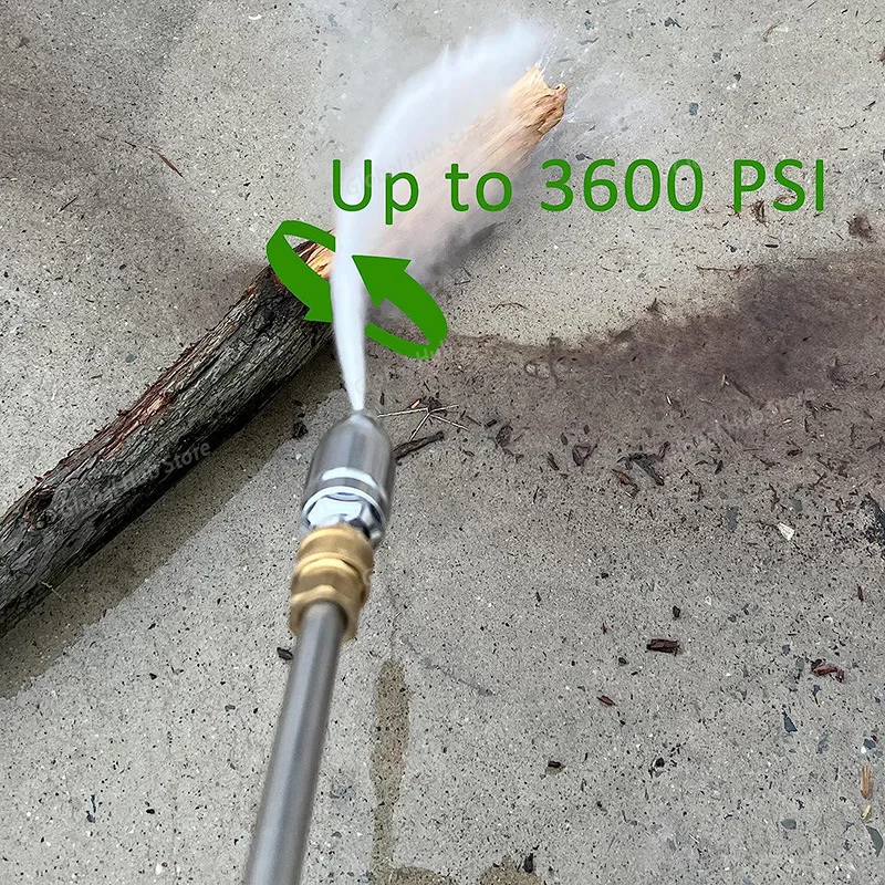 Ceramic Core Lotus Rotary Nozzle Electroplated 4000PSI Car Wash Machine High-pressure Nozzle Accessories