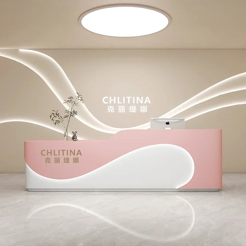 

Касса Офисные стойки регистрации Современные L-образные Pulpitos Мозвание стойки регистрации Стойка регистрации Mostrador Коммерческая мебель