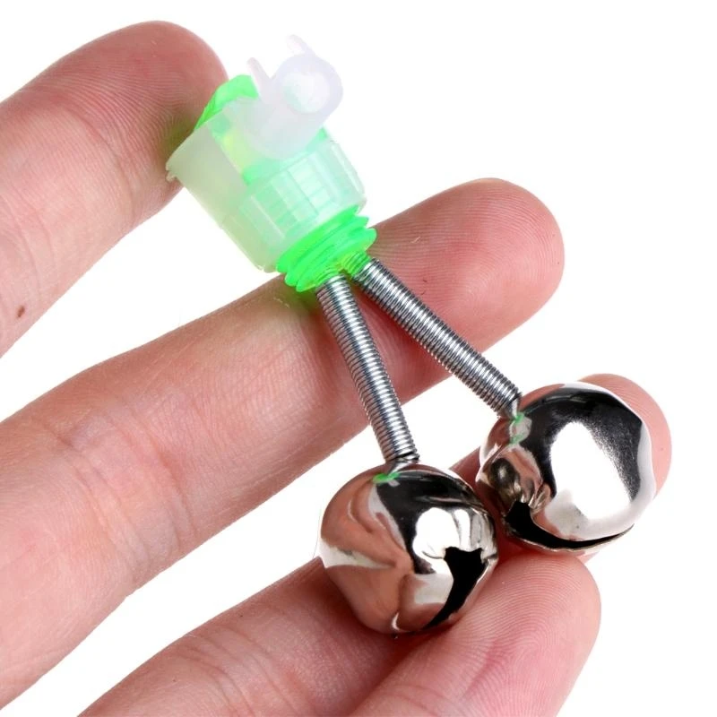 31BE Fishing Rod Pole Clamp Alarm Twin Ring Lure Tips Outdoor Accessories