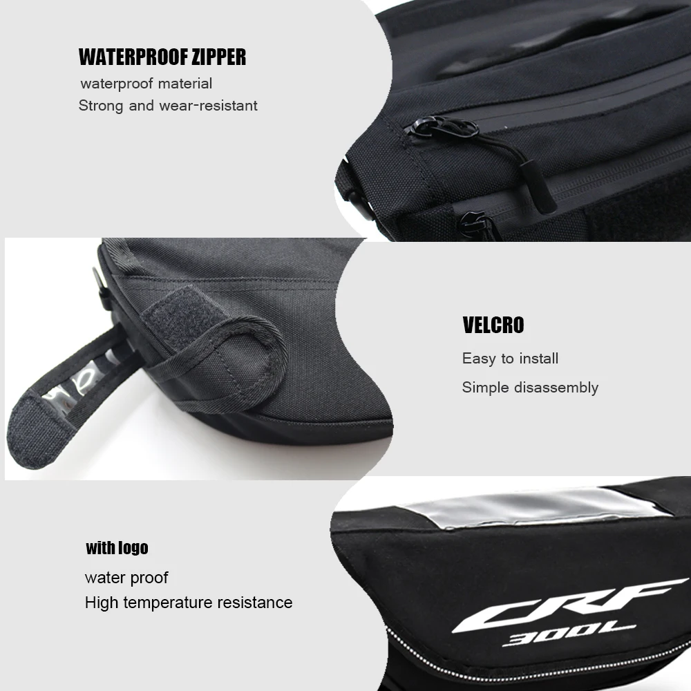 For Honda CRF450RL CRF450L CRF300L CRF250L CRF 250 300 450 L Motorcycle Waterproof And Dustproof Handlebar Storage Bag