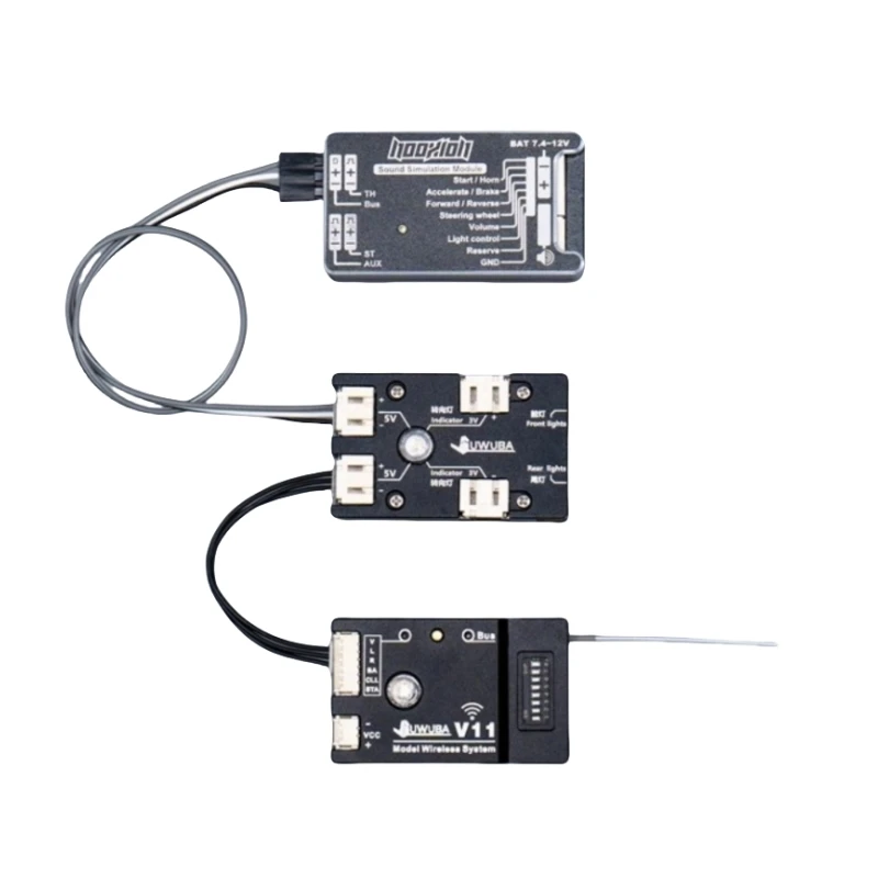 نظام التحكم في الإضاءة اللاسلكية (أضواء خلفية) لشاحنات مقطورة جرار تاميا بمقياس 1/14 ألعاب التحكم عن بعد قطع غيار شاحنات يتم التحكم بها عن بُعد