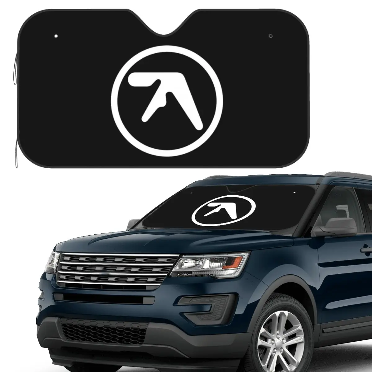 

Aphex Twin Creative Y2K Logo Sunshade Windscreen Car Front Windshield Window Sun Visor Accessories Covers