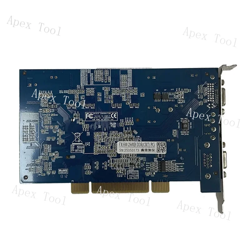NEW High Quality For Nvidia GEFORCE FX5500 PCI FX 5500 256MB 128Bit DDR VGA/VGA PCI
