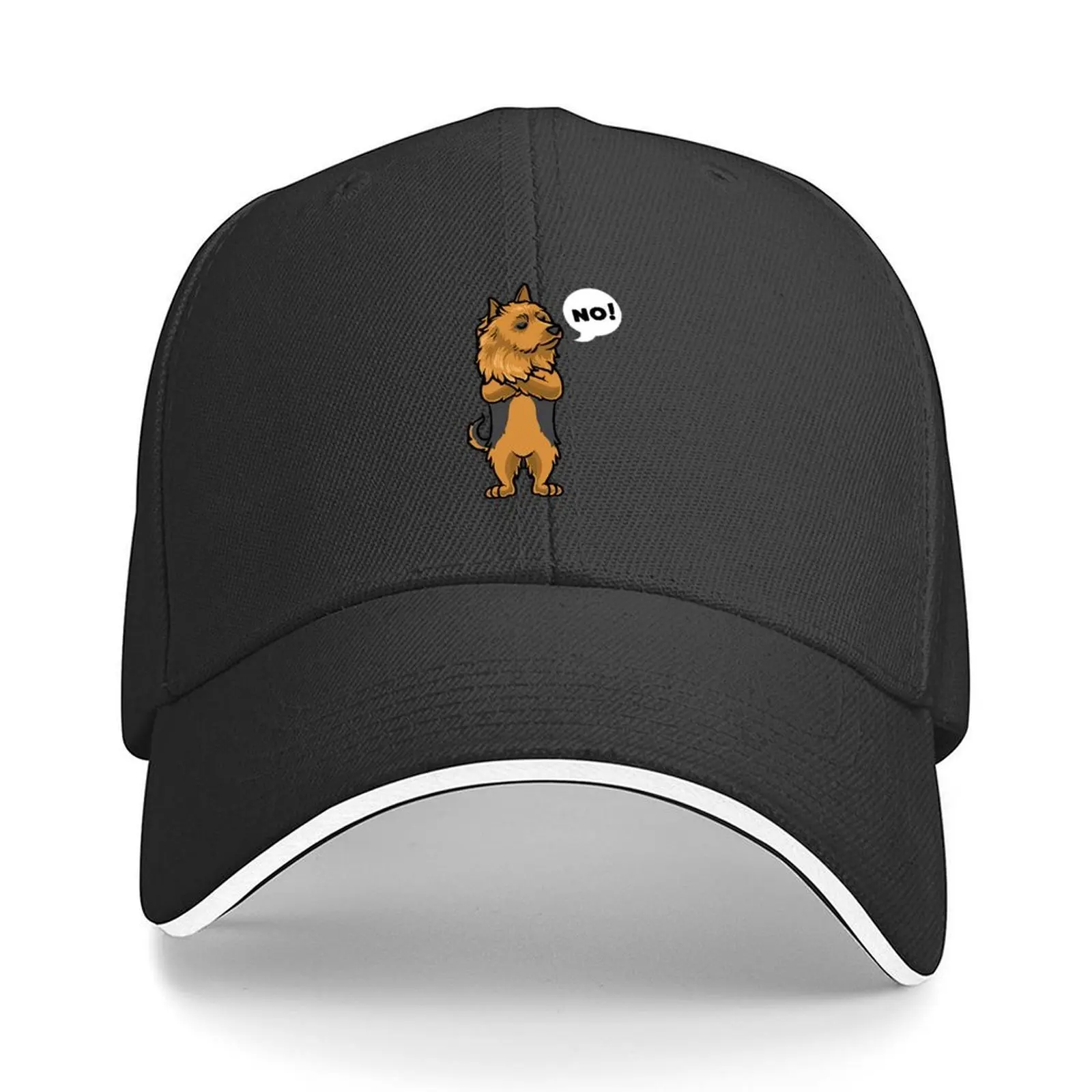 

Australian Terrier T-ShirtStubborn Australian Terrier Dog Baseball Cap Hat men designer cap Visor sun caps Caps Women Men's