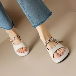 PVP Straight Toe Sandals for Women's  Summer New Flat Bottomed Temperament Women's Shoes Casual Ladies Beach Sandals