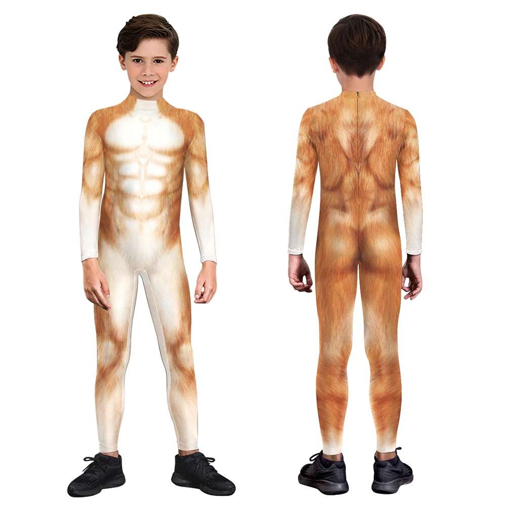 Husky Hond Melk Koe Jongens Jumpsuit Dier Cosplay Bodysuit Meisjes Verkleden Zentai Pak Kid Halloween Kostuum Carnaval Feestkleding