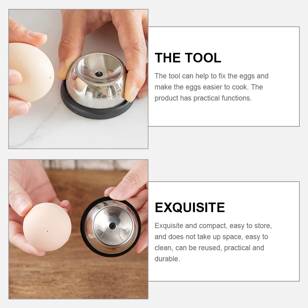 

Stainless Steel Egg Puncher Kitchen Gadget For Boiled Eggs Hole Piercing Shell Removal Non-Slip Cookware Tool Home