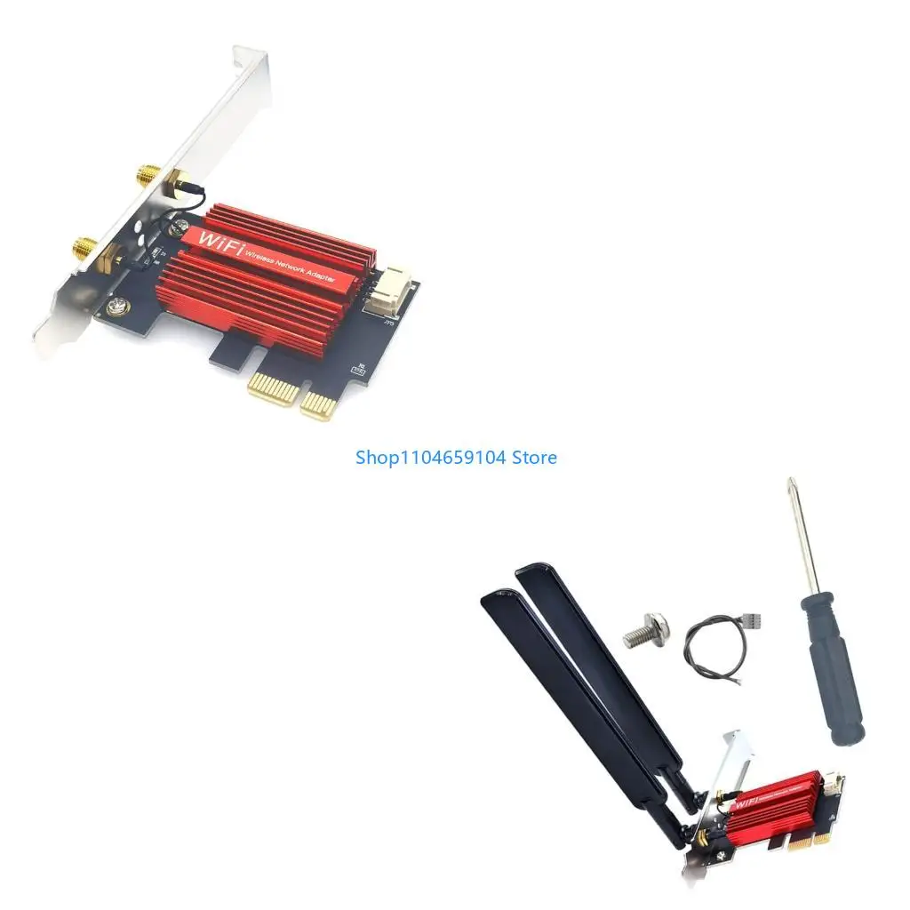 

Wi-Fi 7 Адаптер 8774 Мбит / с Bluetooth-совместимый 5.4 сетевая карта тройная полоса