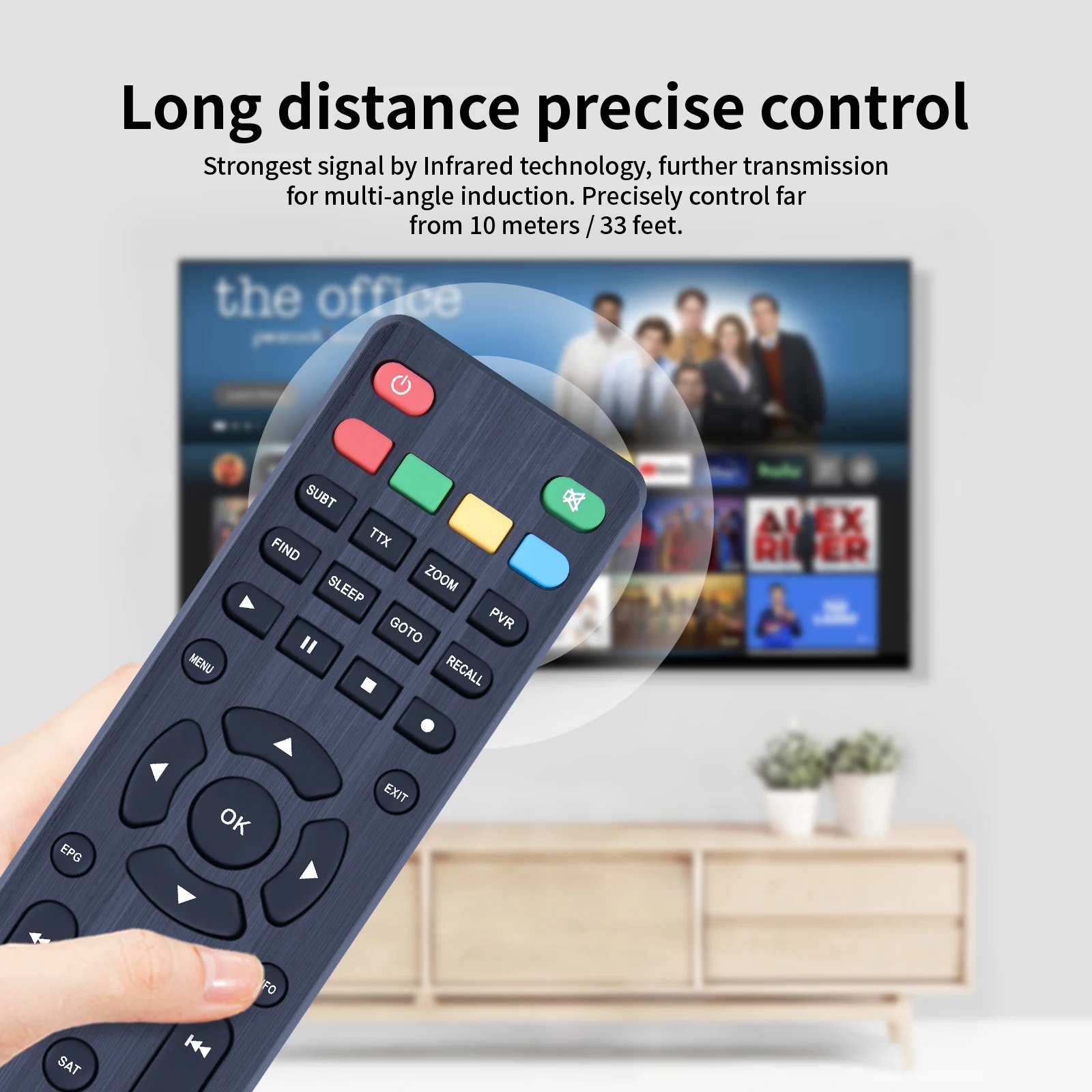 ブレザーhds400 dvb004-s revez hds610/615の新しい交換用リモコン