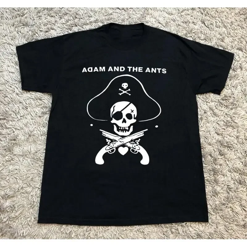 Adam and The Ants Skull Black For Fan T Shirt Full Size S 5XL