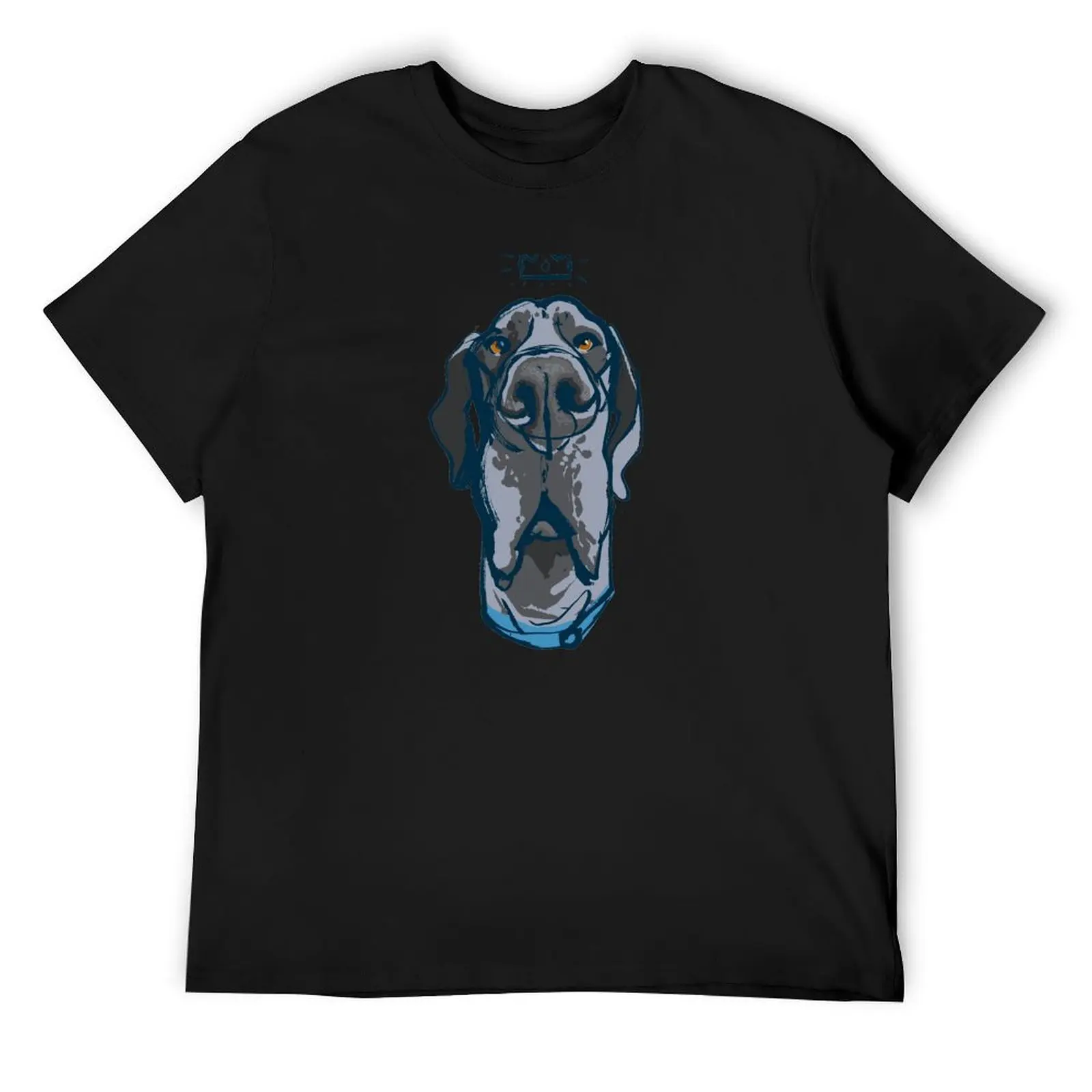 

Great Dane, Deutsche Dogge the king, drawing for dog lovers T-Shirt anime t shirts heavyweights shirts men graphic