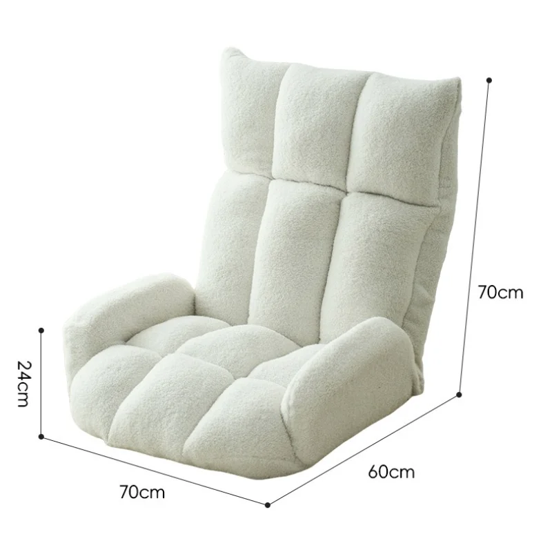 

Sofas Nordic Roll Folding Lazy Sofa Tatami Backrest Bay Window Recliner Living Room Bedroom Balcony Floor Sofa Home Furniture