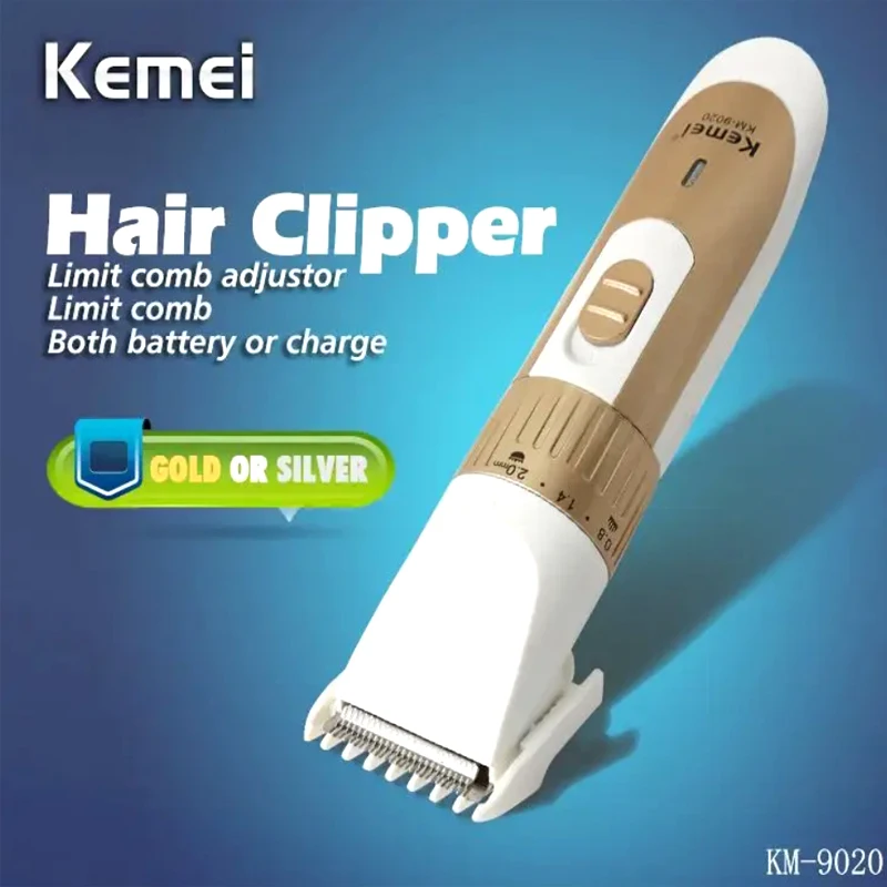 

Kemei Professional Hair Clipper Electric Barber Hair Trimmers For Men Adults Kids Cordless Rechargeable Hair Cutter Machine