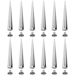 Punk Cone Rivets Spikes Studs Metal Diy Decorative Silver Cool Clothing Screw Screwback Nail