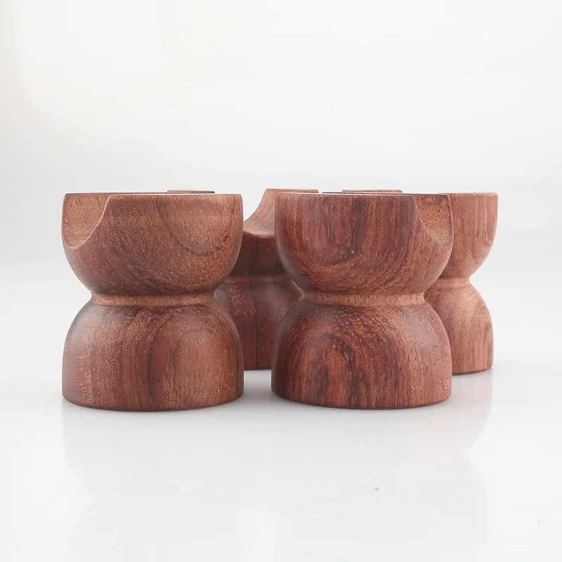 하이파이 로즈 우드 와이어 브래킷 라인 지지 케이블 스탠드 홀더 트레슬, 충격 방지 충격 흡수 발 패드, CF2545