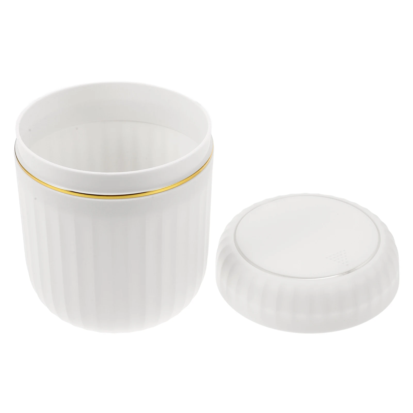 

Mini -Type Lid Small Waste Basket Compact Small Garbage Container For Desk Bathroom Dorm Car Pp Dustbin Round