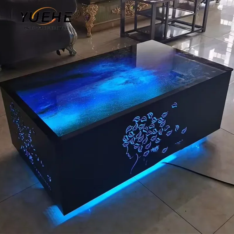 Móveis de bar legal/notclub/ktv/clube noturno/mesa de cubo led conjunto de sofá de móveis de narguilé mesa de peças centrais