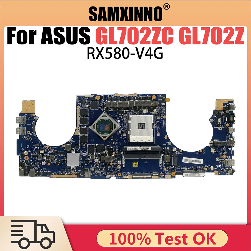 GL702Z Notebook Mainboard For ASUS ROG Strix GL702ZC GL702Z Laptop Motherboard RX580 Systemboard