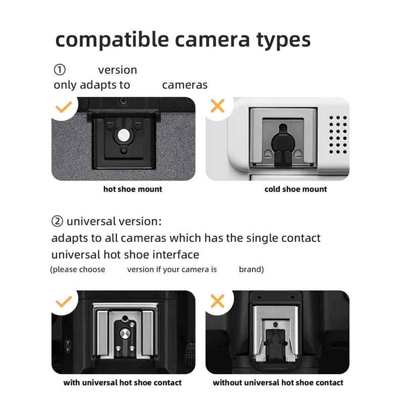 

-ABDH Olympus DSLR Flashes Hot Shoe For Mirrorless Cameras For Sony Canon Nikon Panasonic B