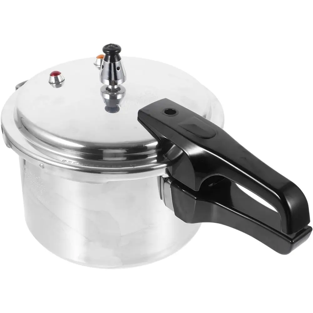 

20cm/7.9inch Bottom Small Pressure Cooker for Gas Stove Induction or Home Cooking, Silver