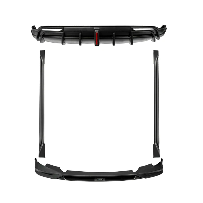 

For ModelS Auto Universal Modified Front Rear Bumper Splitter Diffuser Lip Body Kit Car Bumpers For Model S 2016-2020