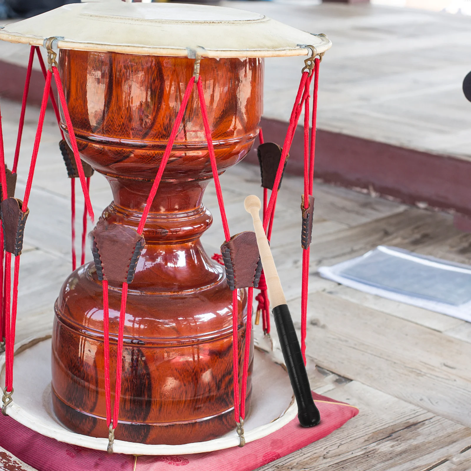 

Long Drum Mallets Premium Maple Wood Anti-Slip Grip For Percussion Instrument Sticks Beginners Practice Performance Stage