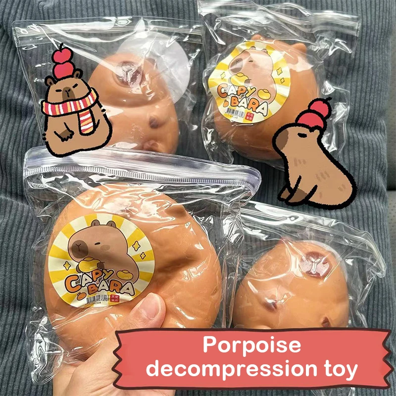 Cute Cartoon Capybara Mochi Pinching Toy Squishy Toy Slow Rebound Decompression Toys Stress Release Hand Relax Gifts