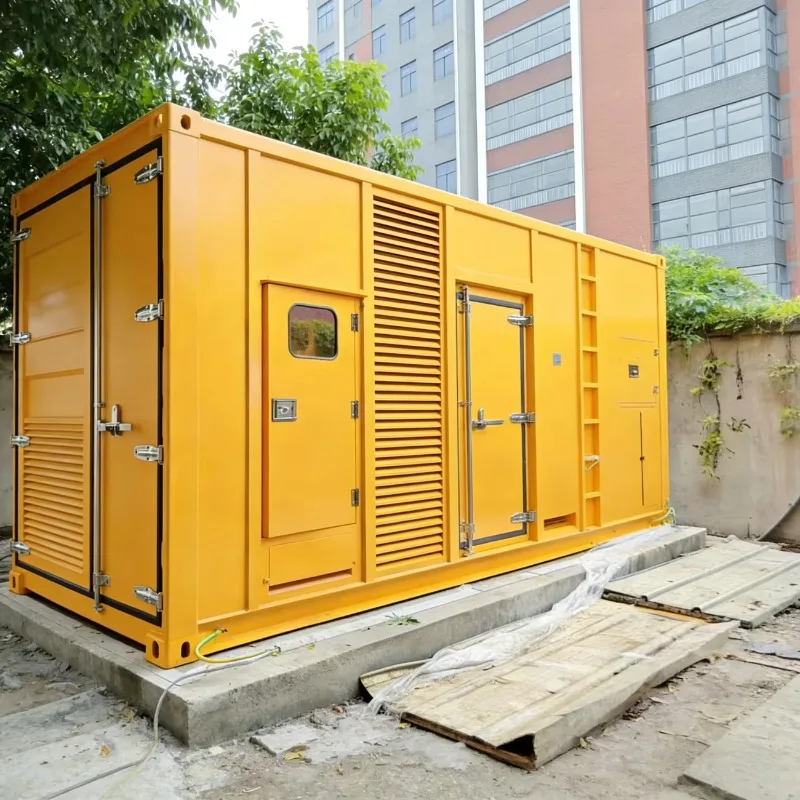 Customized 1.5MW Container Canopy Diesel Generator Groupe Lectrogne Large Dynamo Big Power 220/380V Silent Power Plant Electrici