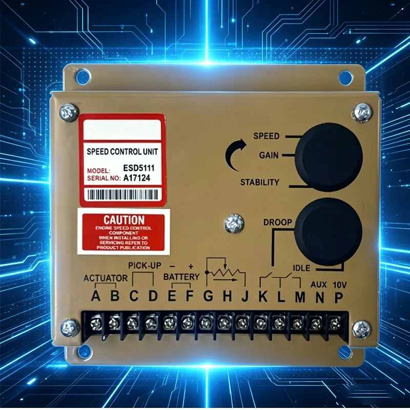 ESD5111 Speed Control Unit Diesel Engine Speed Governor Module Regulator ESD 5111 Speed Controller for Alternator